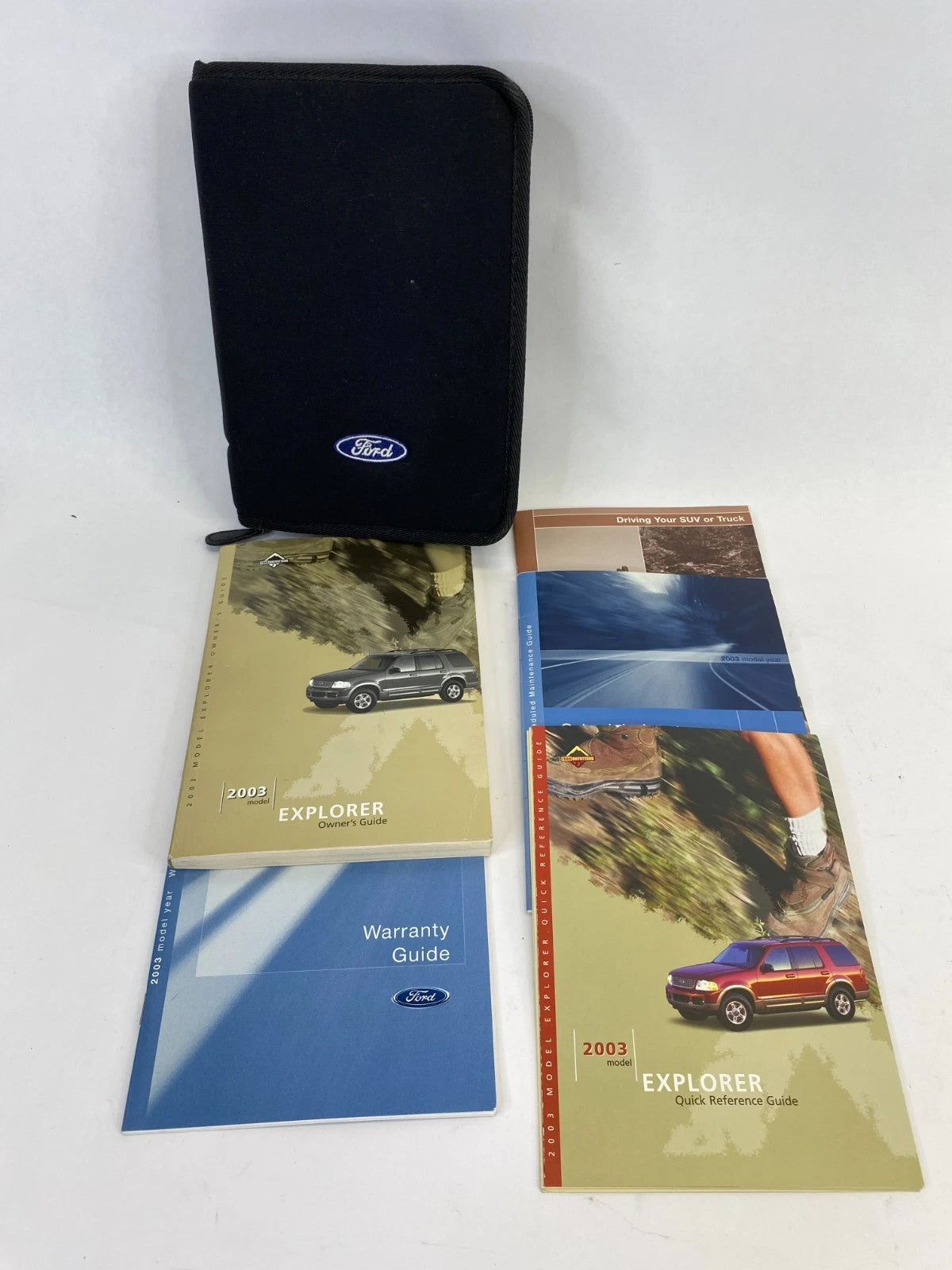 2003 FORD EXPLORER OWNERS MANUAL WARRANTY MAINTENANCE BOOK W/ CASE OEM