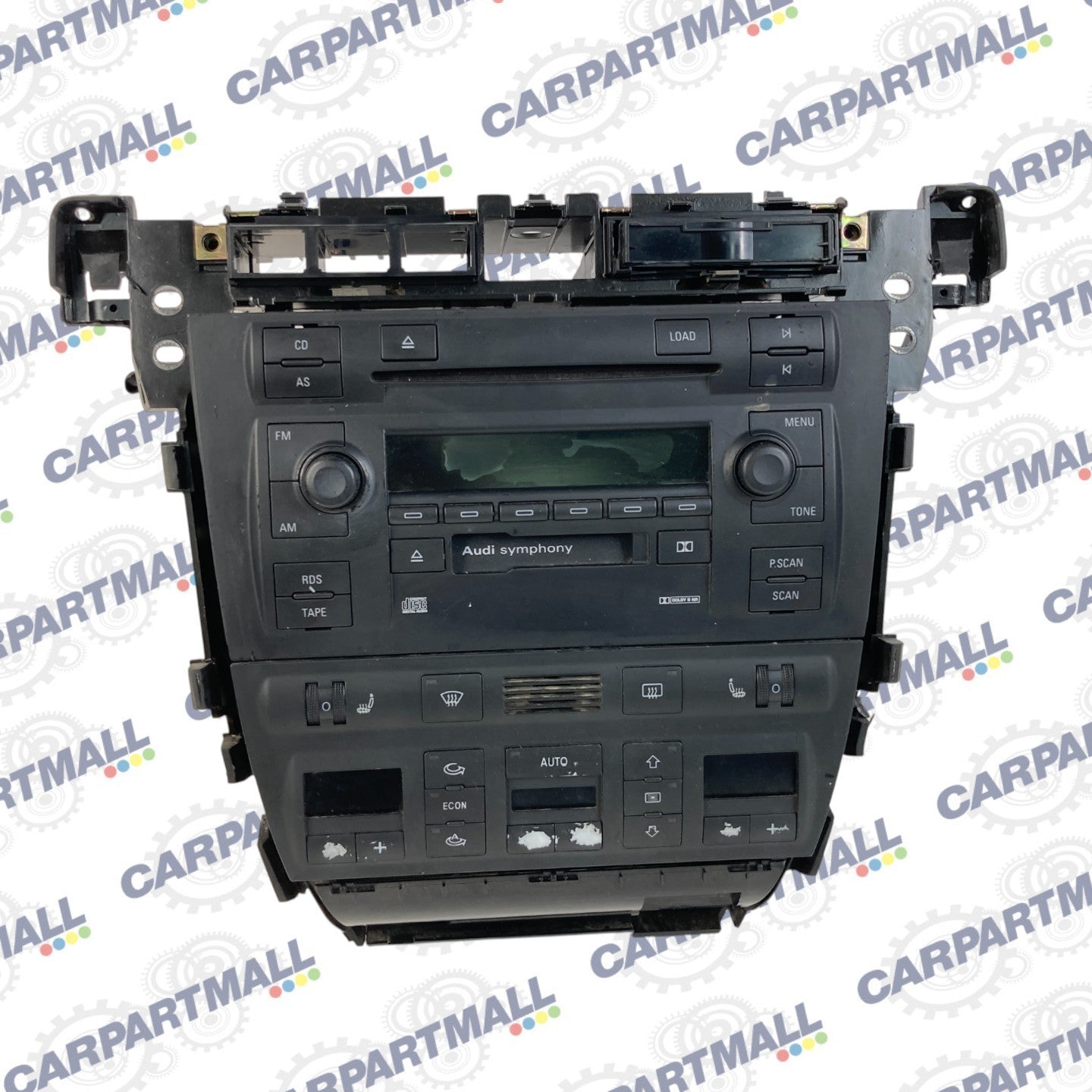 98 99 00 01 02 03 Audi A6 Quattro Radio & Climate Control Faceplate Panel OEM