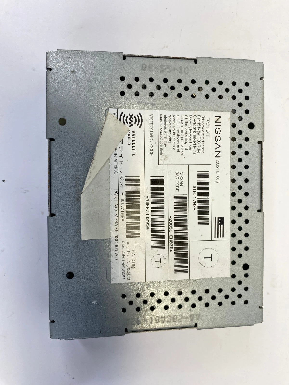 2009-2014 NISSAN MURANO SATELLITE RADIO AUDIO TUNER MODULES OEM VP8ASF-18C961-AD