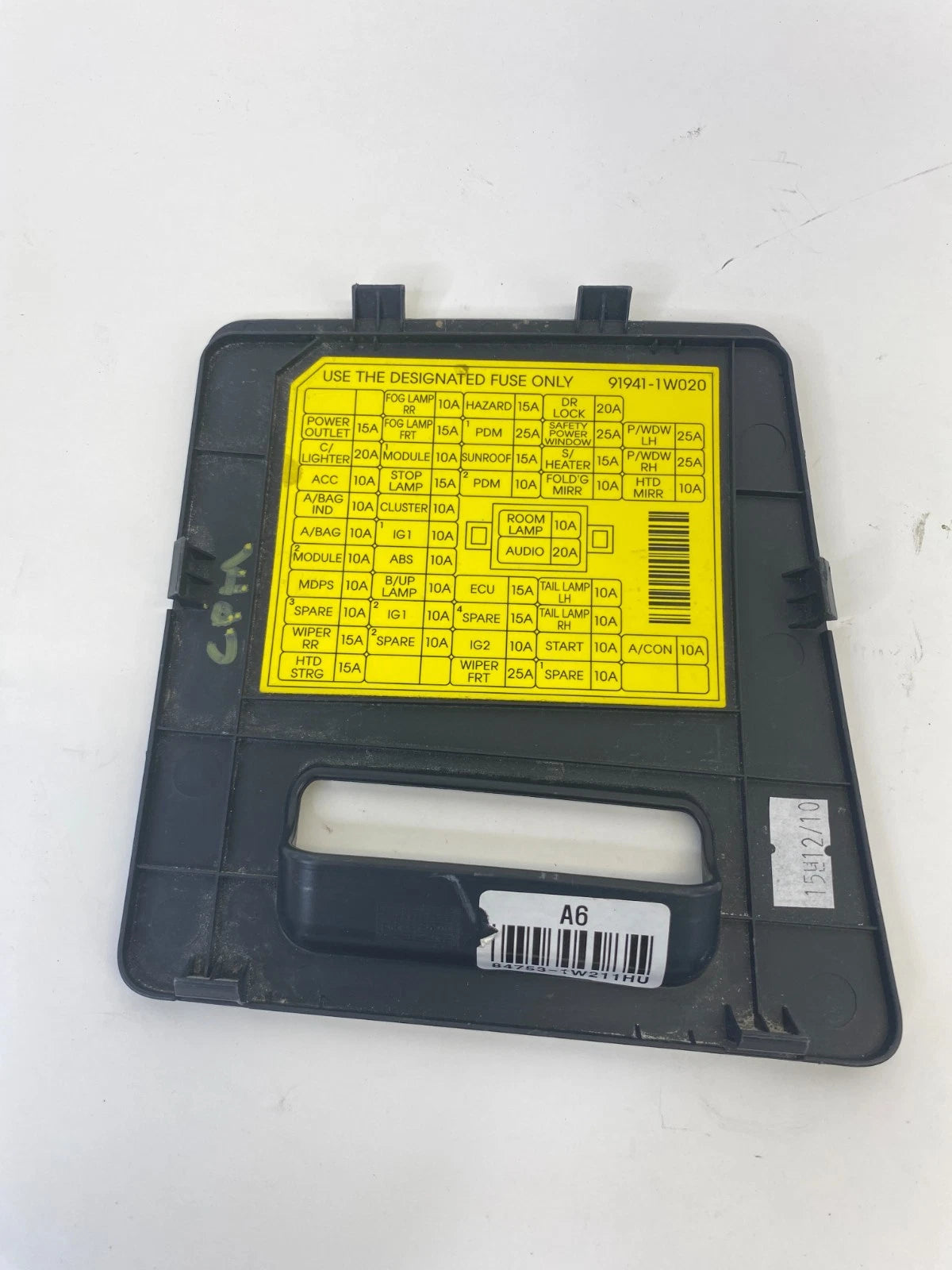 2012-2017 KIA RIO INTERIOR DASHBOARD FUSE BOX COVER LID PANEL 84753-1W211 OEM