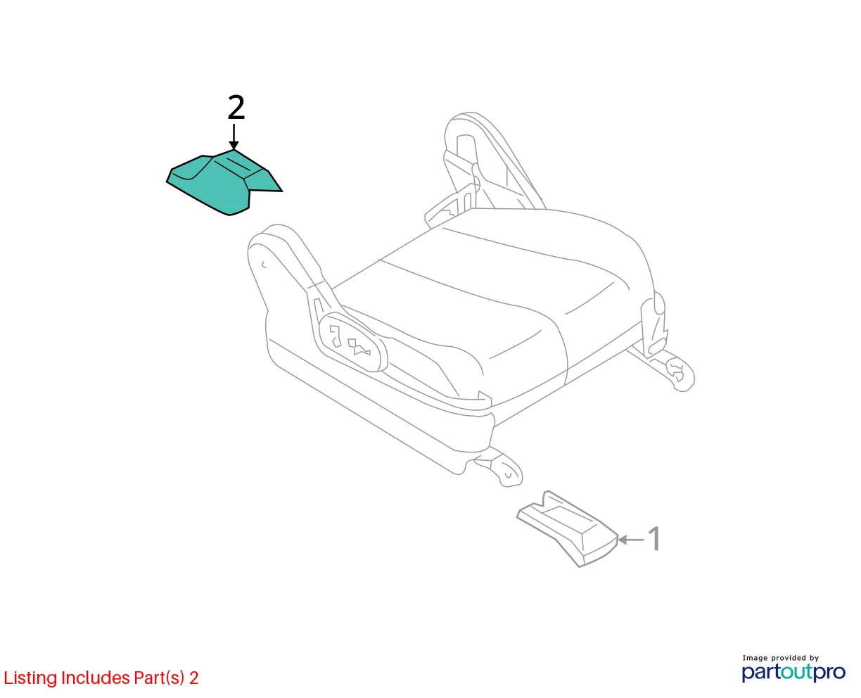 03-07 NISSAN MURANO REAR SEAT RIGHT SIDE RAIL TRACK END COVER TRIM 87509-CA000