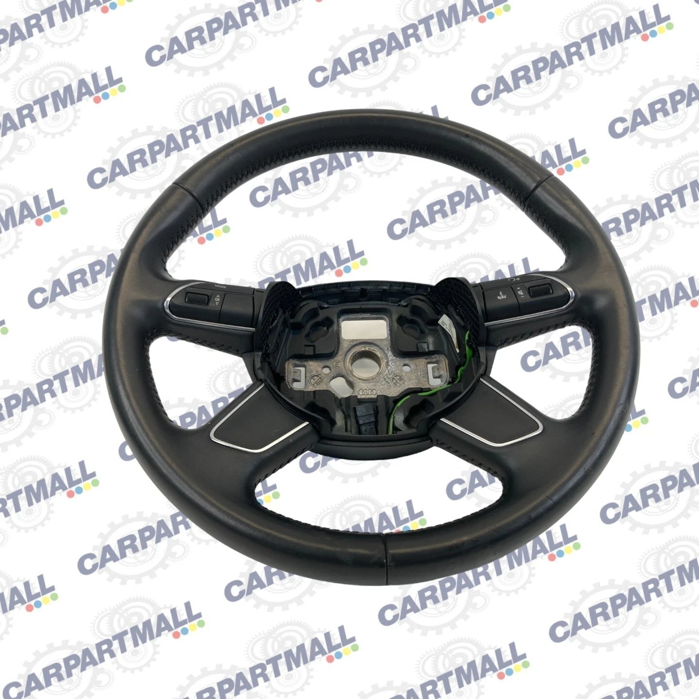 13-16 AUDI A4 A4 QUATTRO STEERING WHEEL W/ AUDIO SWITCH 4 SPOKE 4L0419091AC OEM