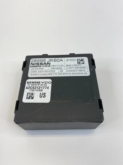 07 08 INFINITI G35 08-13 G37 ANTI THEFT KEYLESS CONTROL MODULE UNIT 28595-JK60A