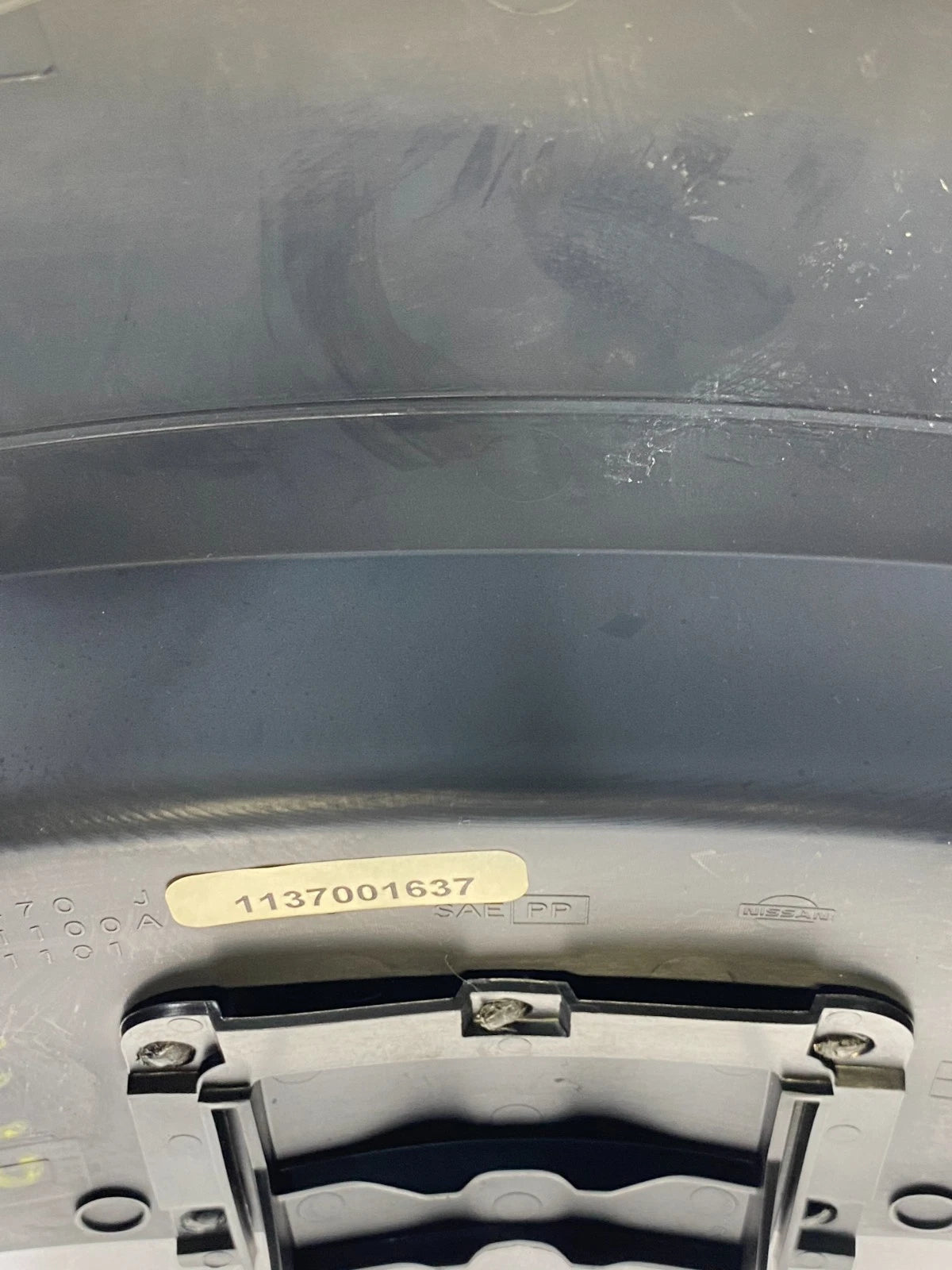 2007-2013 NISSAN ALTIMA UPPER & LOWER STEERING COLUMN SHROUD COVER TRIM GRAY OEM