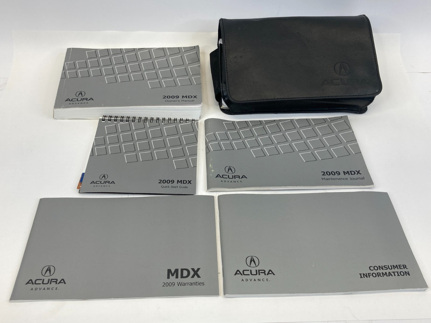 2009 Acura MDX Owners Manual Warranty Information Maintenance Guide Set w/ Case