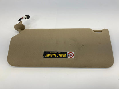 08-10 HONDA ACCORD PASSENGER RIGHT SUN VISOR SUNVISOR W/ LIGHTS CLOTH IVORY OEM