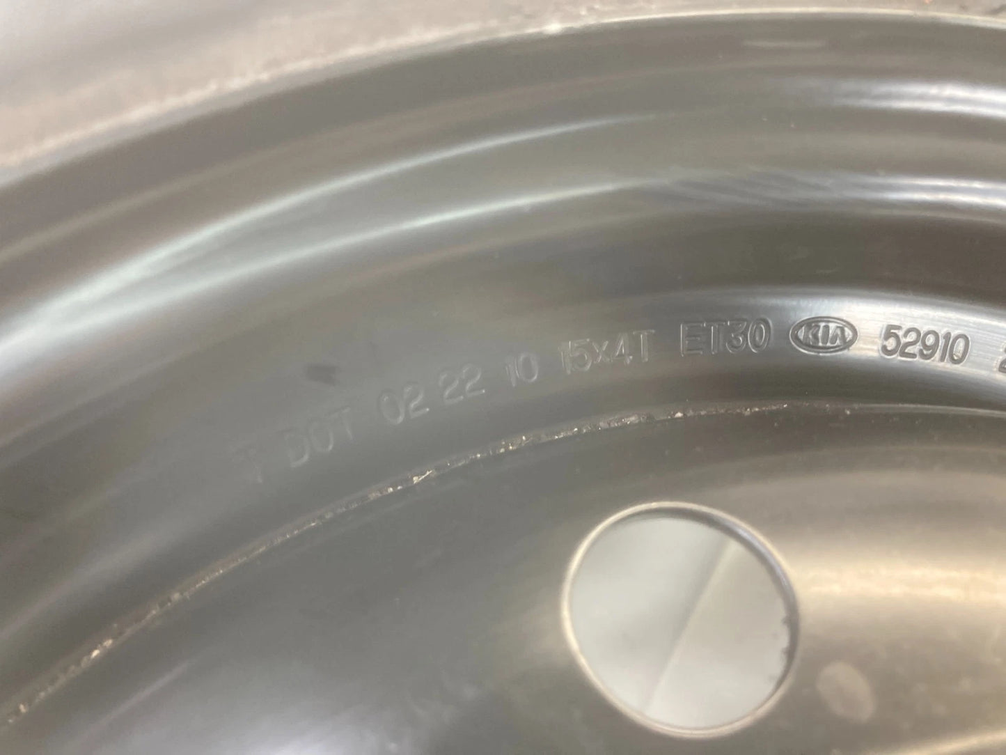 2010-2013 KIA FORTE KIA FORTE EMERGENCY SPARE TIRE DONUT WHEEL T125/80D15 95M