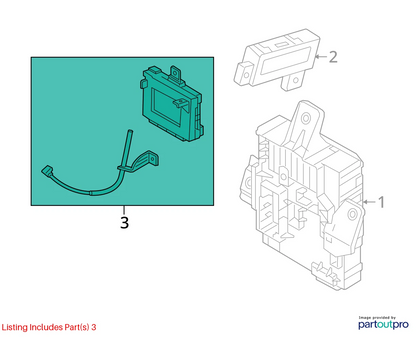 2015 2016 HYUNDAI SONATA 2.4L A/T BODY CONTROL MODULE UNIT BCM 95400-C2100 OEM