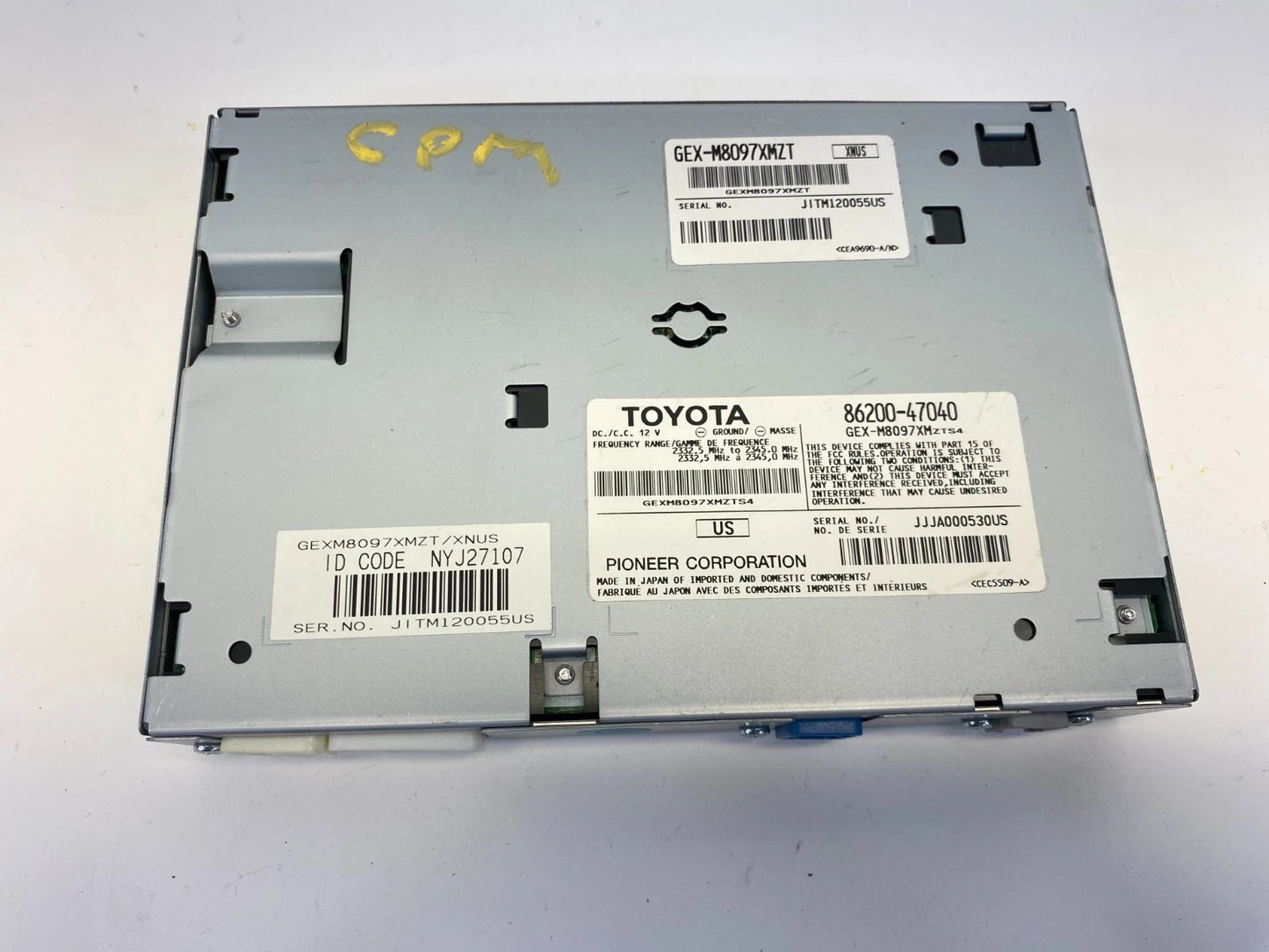 2010-2011 TOYOTA PRIUS RADIO SATELLITE RECEIVER XM MODULE OEM 86200-47040