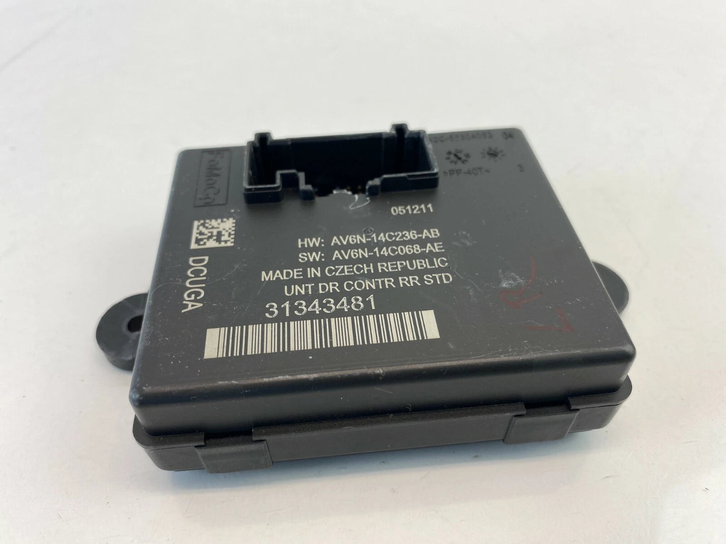 2011-2013 VOLVO S60 REAR LEFT DRIVER SIDE DOOR CONTROL MODULE UNIT 31343481 OEM