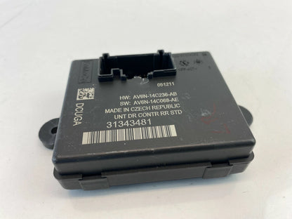 2011-2013 VOLVO S60 REAR LEFT DRIVER SIDE DOOR CONTROL MODULE UNIT 31343481 OEM