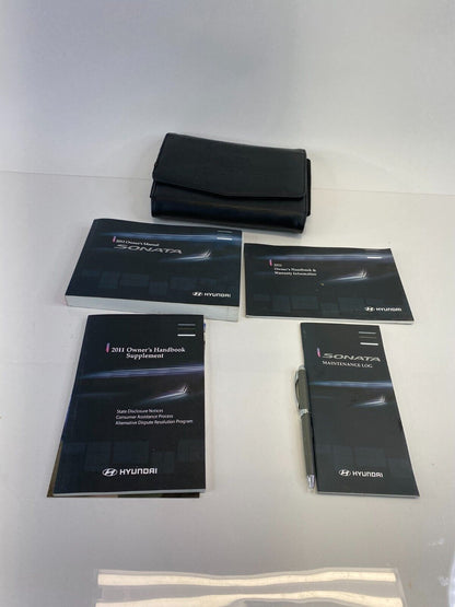 2011 Hyundai Sonata Owners Manual Information Guide Book Set w / Case OEM