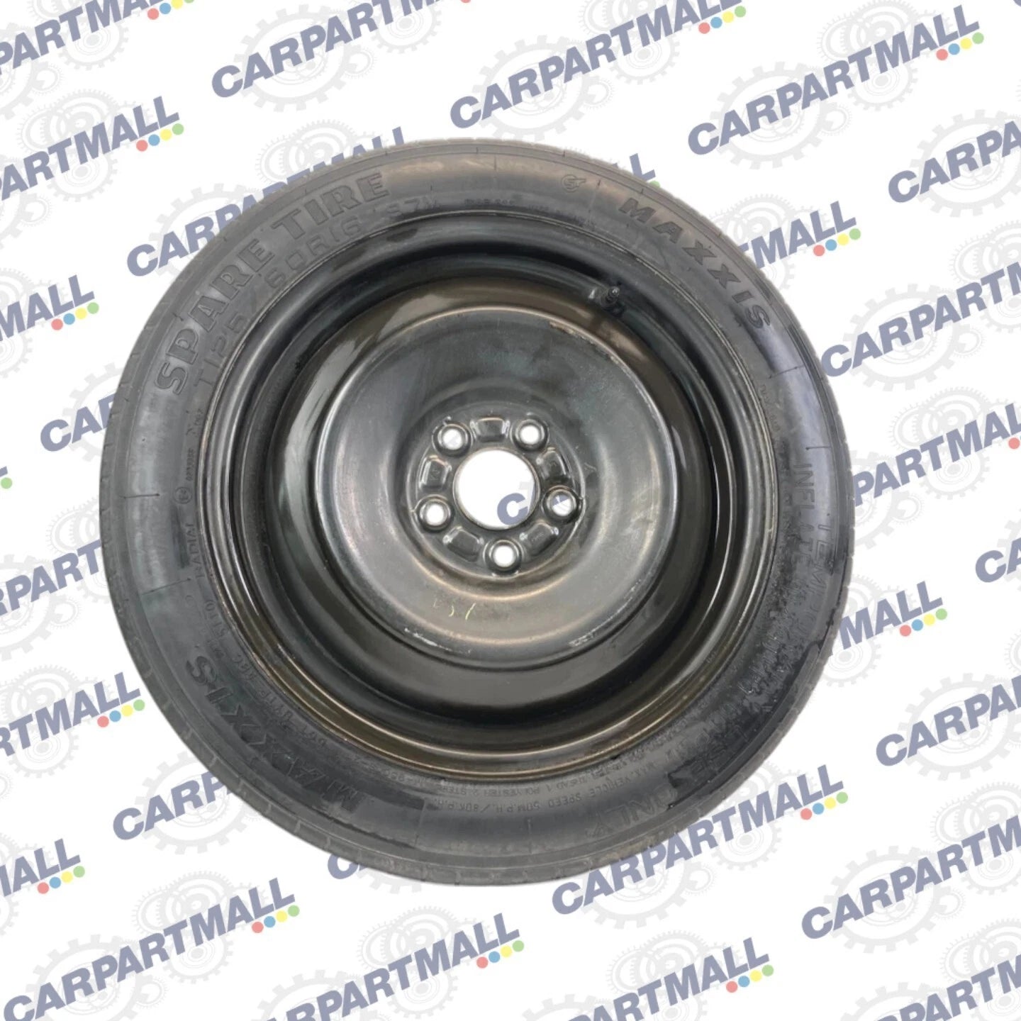 2012-2018 FORD FOCUS EMERGENCY SPARE TIRE WHEEL COMPACT T125/80 R16 E4-0233368