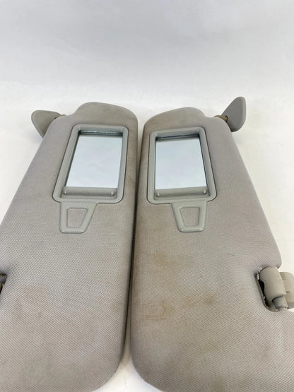 2011-2015 HYUNDAI SONATA SUN VISOR DRIVER & PASSENGER SIDE PAIR SET GRAY OEM