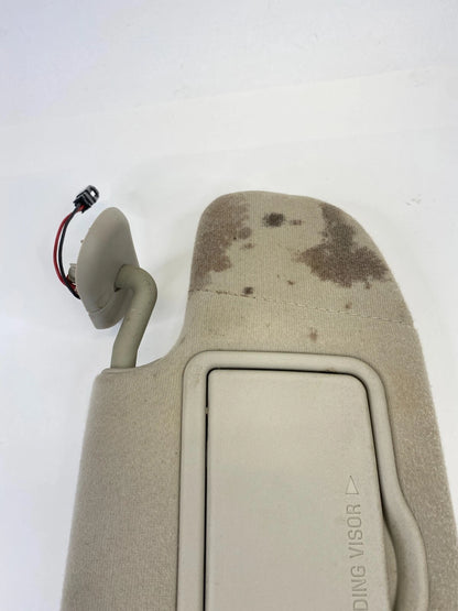 06 07 08 09 MERCURY MILAN RIGHT SIDE SUN VISOR SHADE W /MIRROR & LIGHT OEM