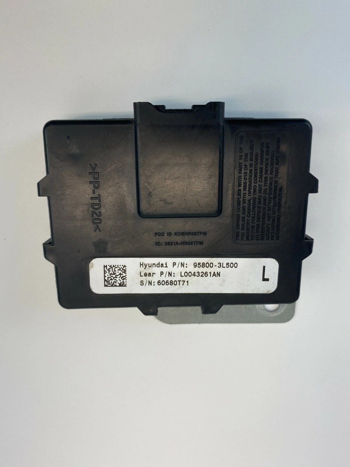 2006 2007 KIA OPTIMA TIRE PRESSURE MONITORING SYSTEM CONTROL MODULE 95800-3L500