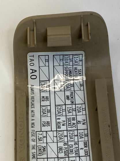 2008-2012 Honda Accord Right Lower Dash Interior Fuse Box Cover 83112TA0A010 OEM