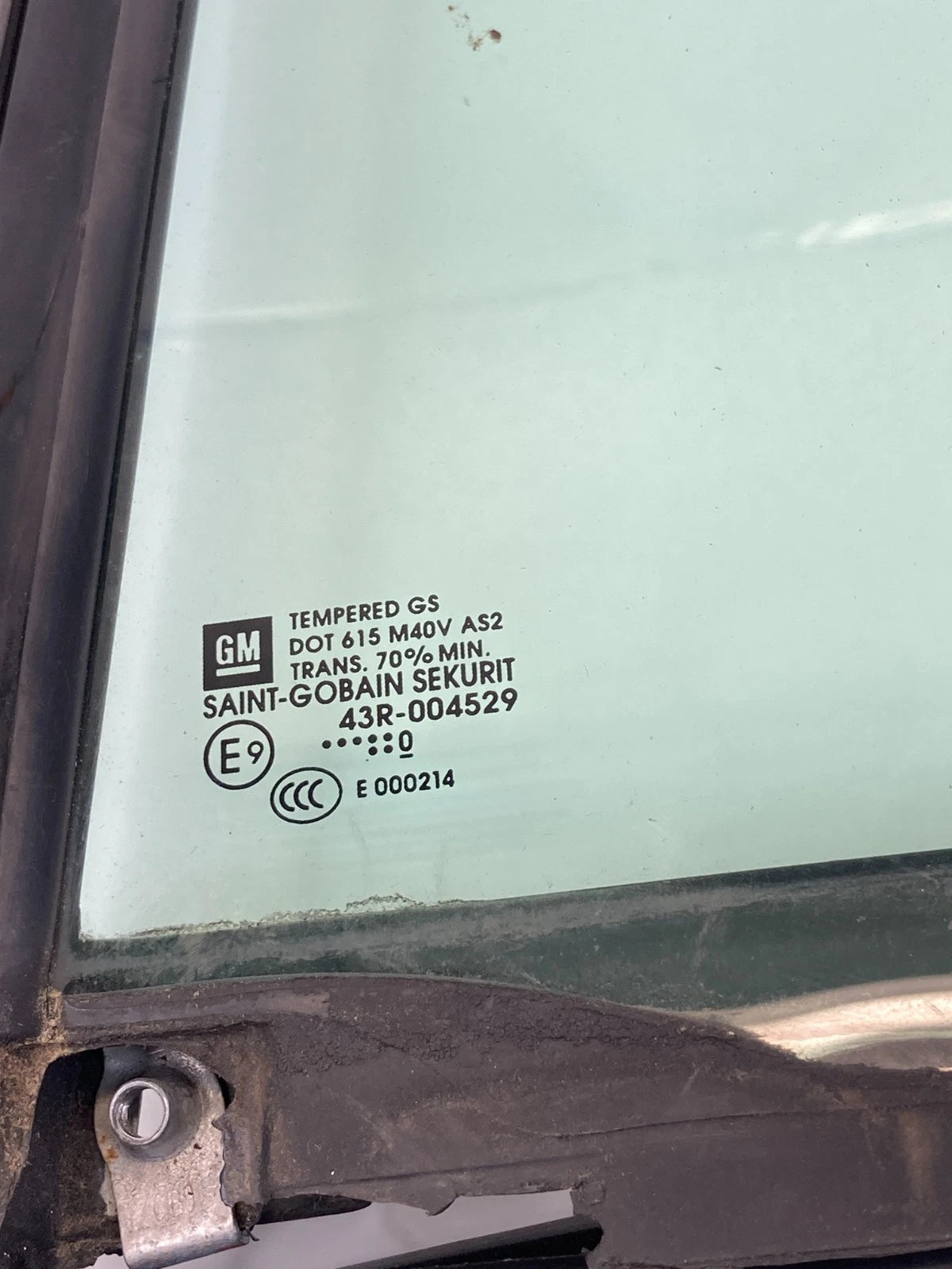2005-2011 Cadillac STS Rear Left Back Door Quarter Window Glass OEM