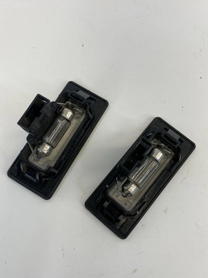 2009-2012 AUDI A4 QUATTRO REAR TRUNK LID LICENSE PLATE LIGHT LAMP SET PAIR OEM