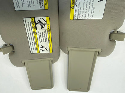 2009-2014 NISSAN MURANO SUNVISOR DRIVER PASSENGER LH RH SHIELDS PAIR OEM FACTORY