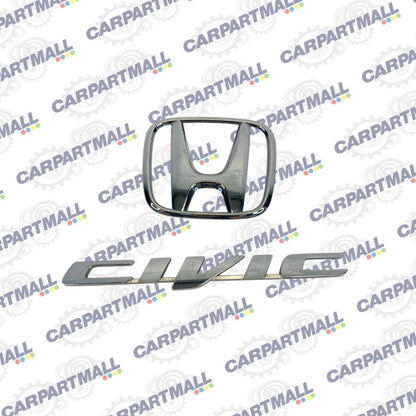 2013-2015 Honda Civic Rear Trunk Lid Emblem Logo Badge Chrome 75701-TR6-0030 OEM