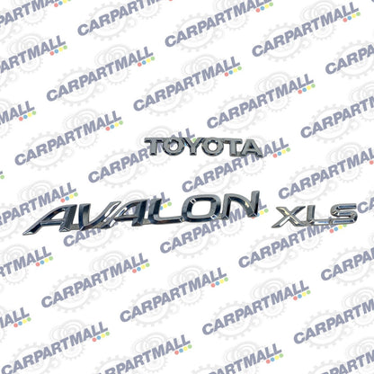 2000-2004 Toyota Avalon XLS Rear Trunk Lid Emblem Logo Nameplate Set OEM