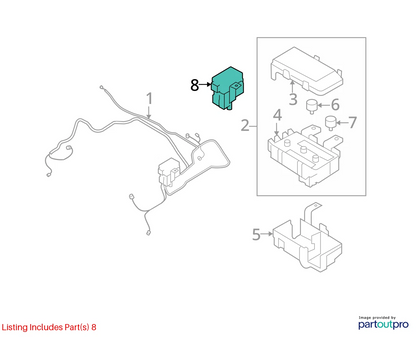 2006-2010 HYUNDAI AZERA 3.8L V6 AT FRONT FUSE BOX JUNCTION BLOCK 91950-3L700 OEM
