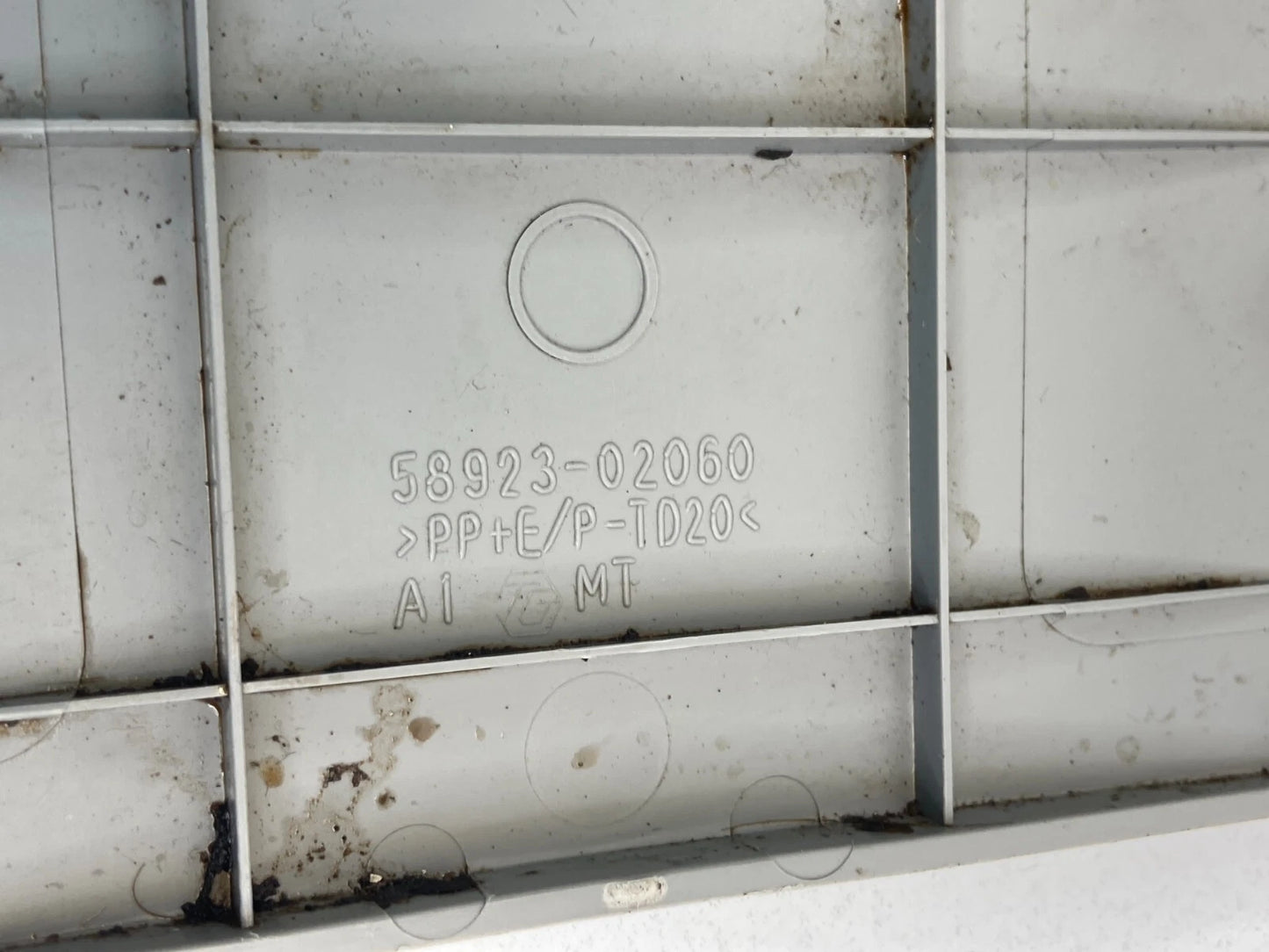 2009-2013 TOYOTA COROLLA REAR CENTER CONSOLE PANEL COVER TRIM CAP 58923-02060