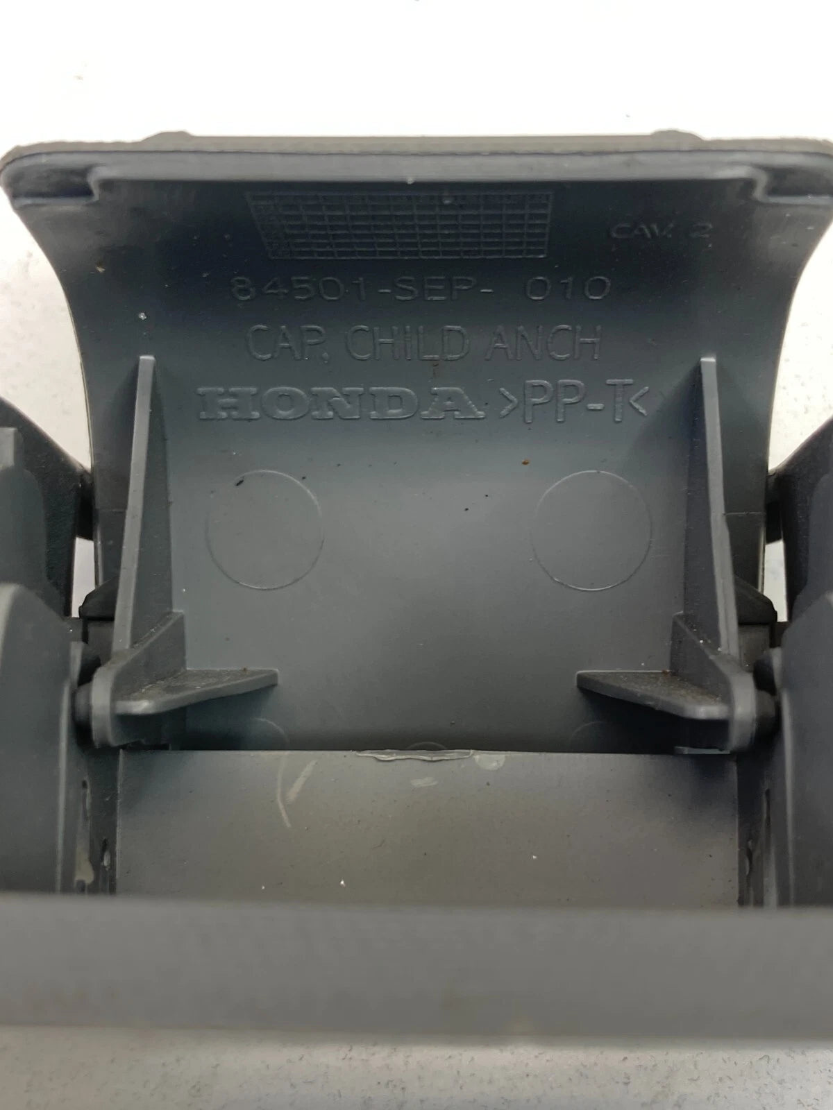 04-08 ACURA TL REAR PARCEL SHELF CHILD SEAT TETHER ANCHOR COVER OEM 84501SEP010