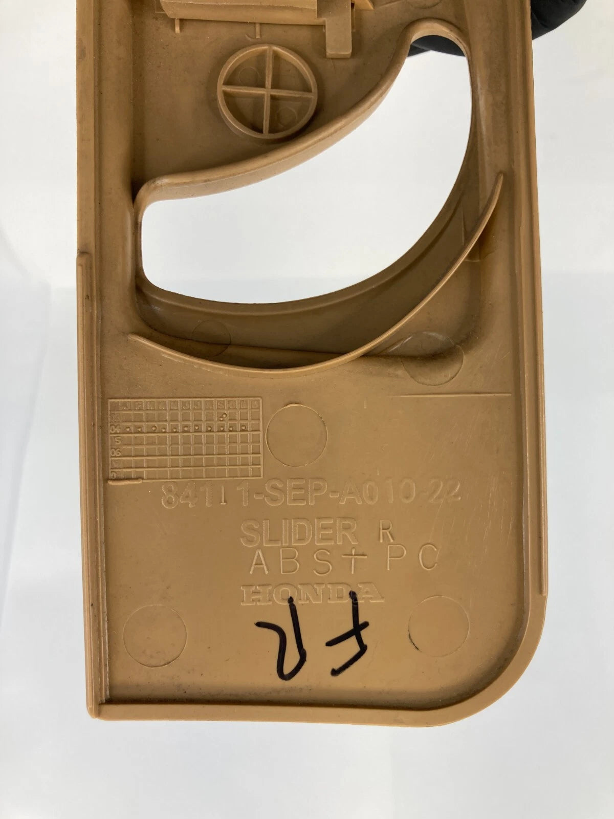 04-08 ACURA TL FRONT RIGHT UPPER SEAT BELT ADJUSTER TRIM COVER 84111-SEP-A010