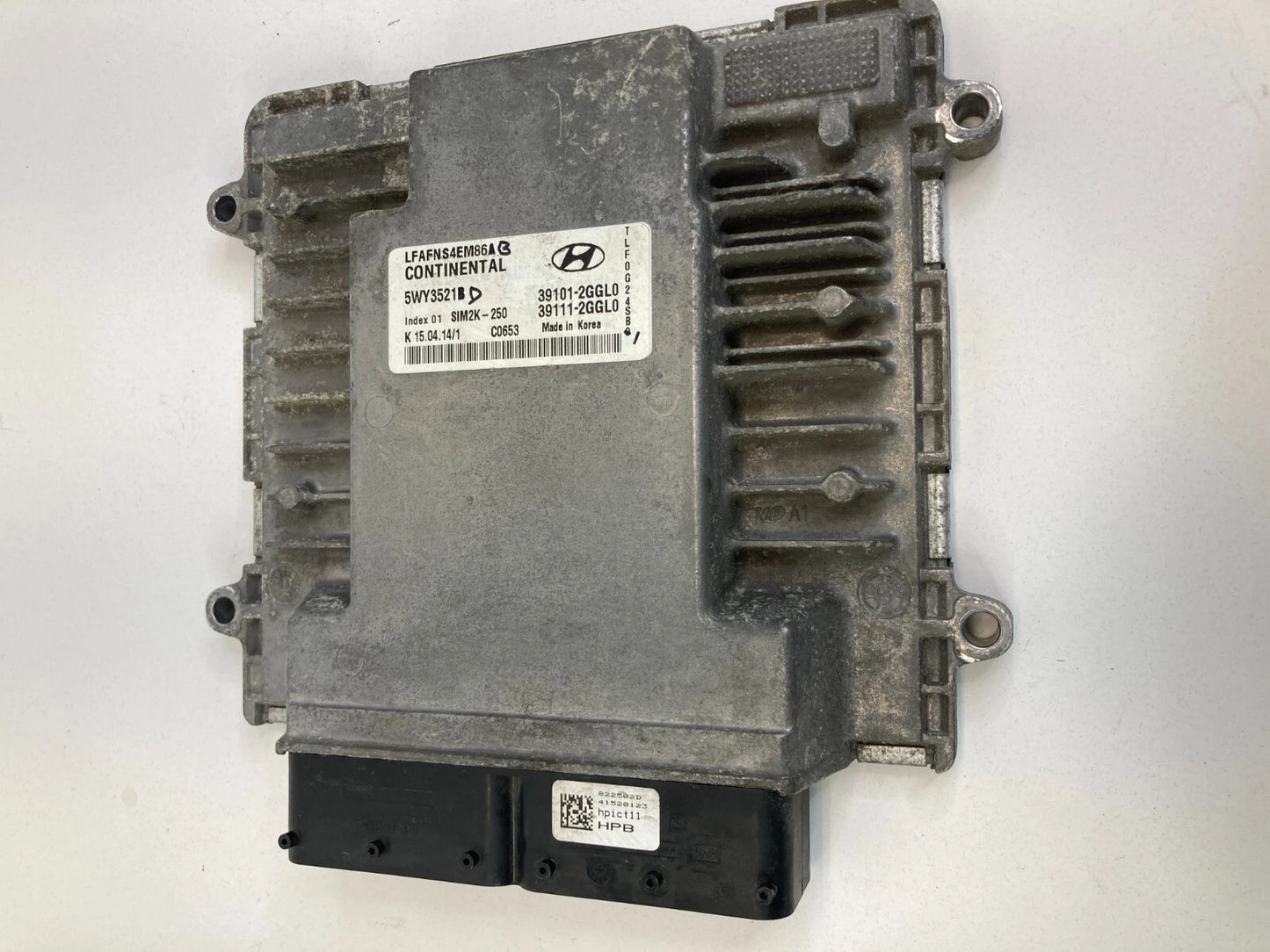 2015 HYUNDAI SONATA 2.4L L4 AT ENGINE COMPUTER CONTROL MODULE 39101-2GGL0 OEM