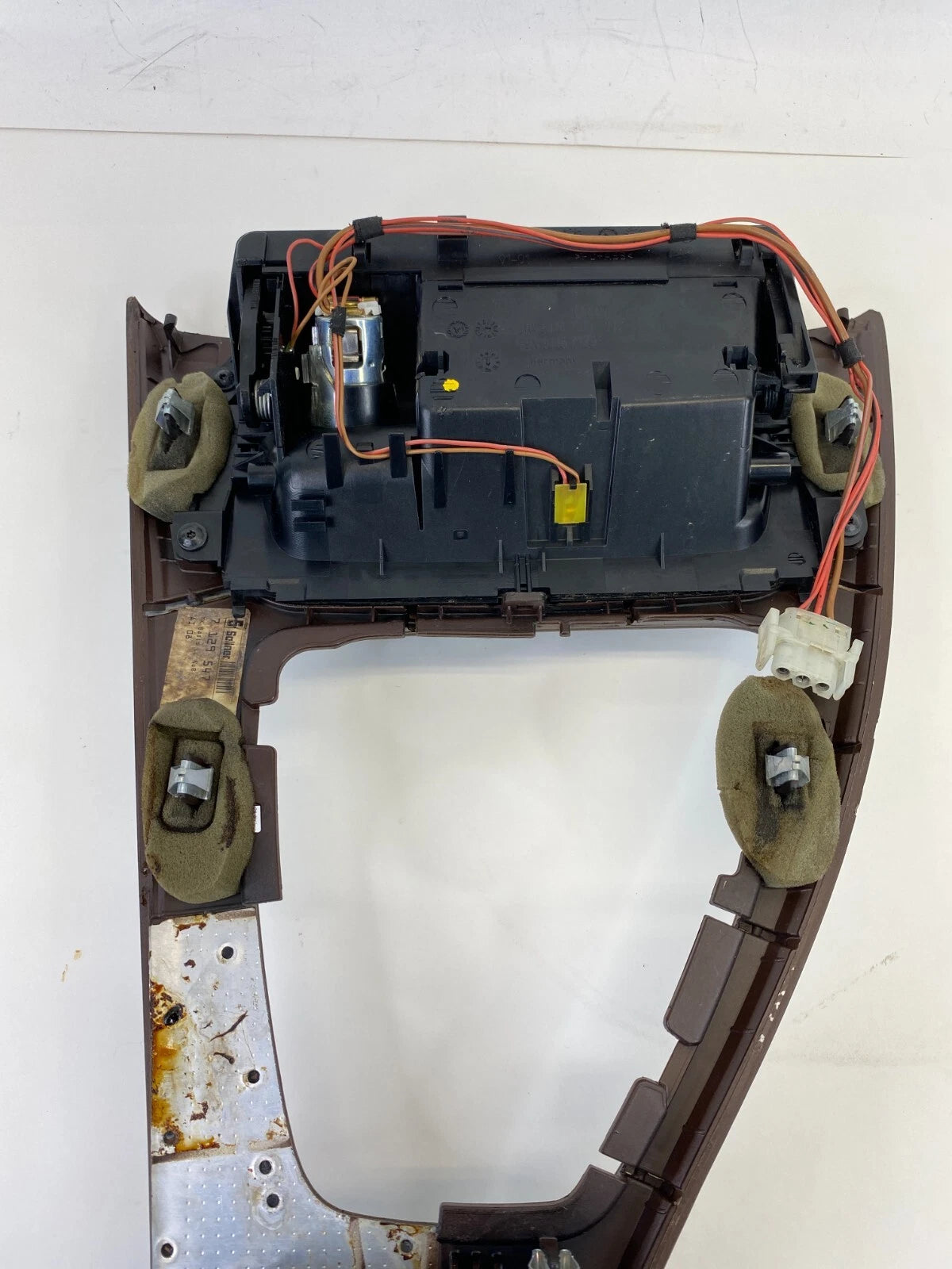 07-12 BMW 328i WALNUT CENTER CONSOLE SHIFT SHIFTER BEZEL PANEL TRIM 7129547 OEM