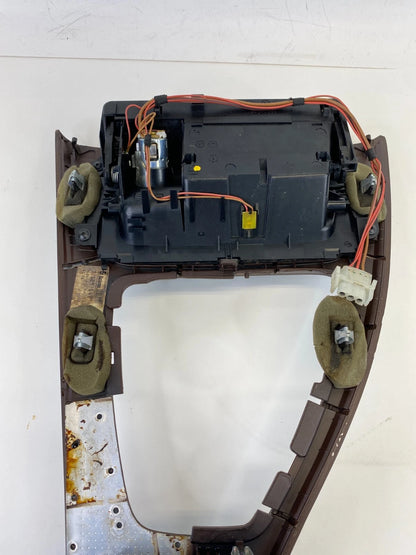 07-12 BMW 328i WALNUT CENTER CONSOLE SHIFT SHIFTER BEZEL PANEL TRIM 7129547 OEM