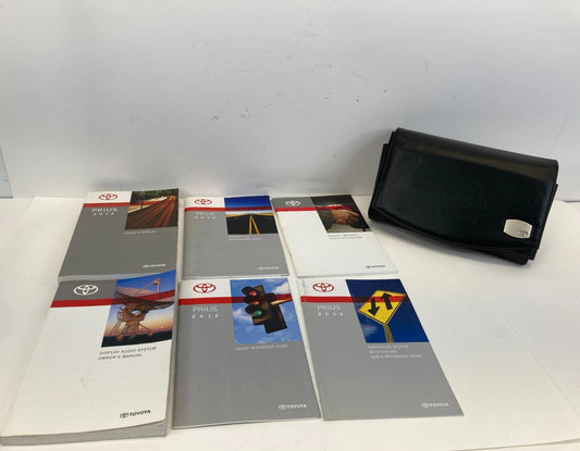 2012 TOYOTA PRIUS OWNERS MANUAL WARRANTY MAINTENANCE REFERENCE BOOK SET OEM