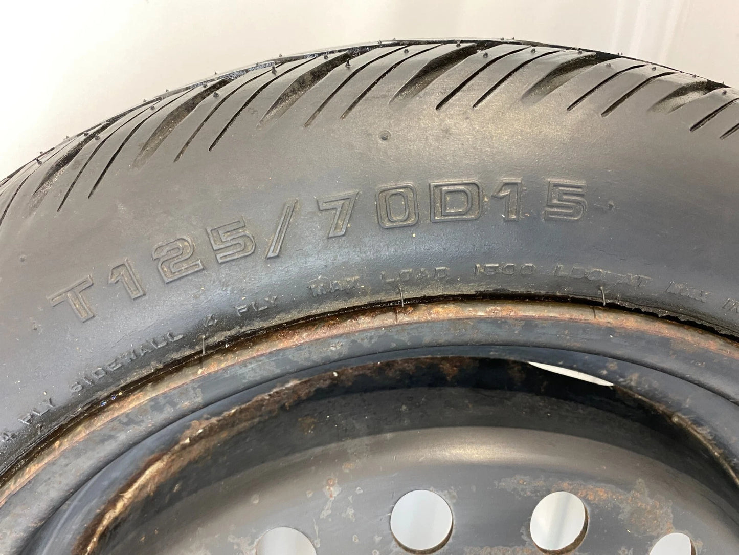 1986-1991 CADILLAC SEVILLE EMERGENCY SPARE TIRE RIM COMPACT DONUT T125/70D15