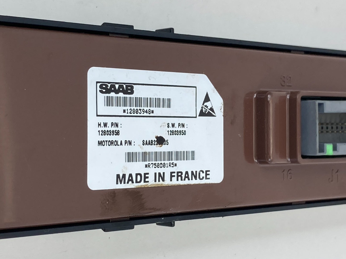 2003-2011 Saab 9-3 Convertible Rear Power Window Lift Switch Module 12803958 OEM