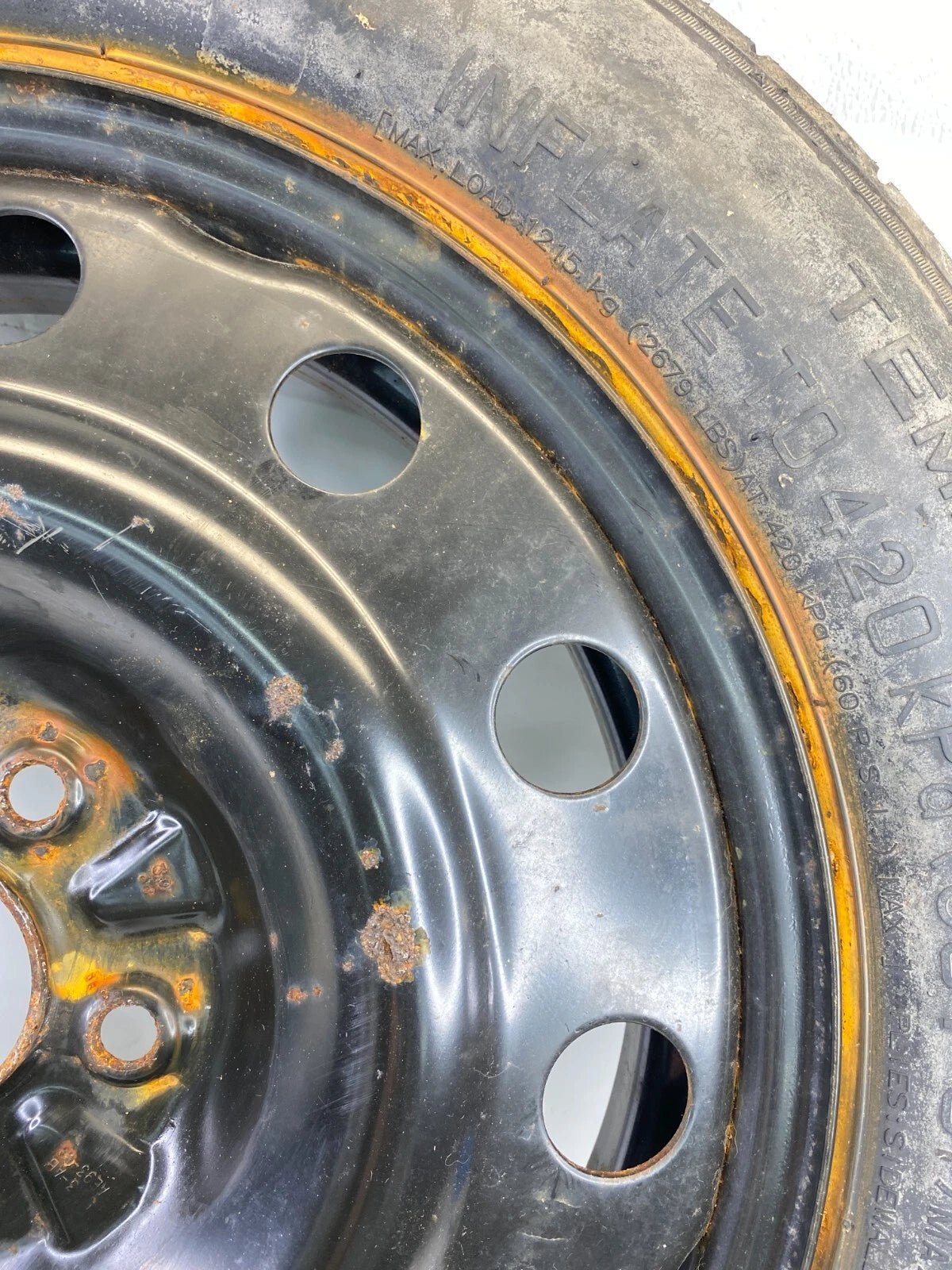 2011-2019 FORD EXPLORER EMERGENCY SPARE TIRE WHEEL COMPACT DONUT T165/80D17 R17