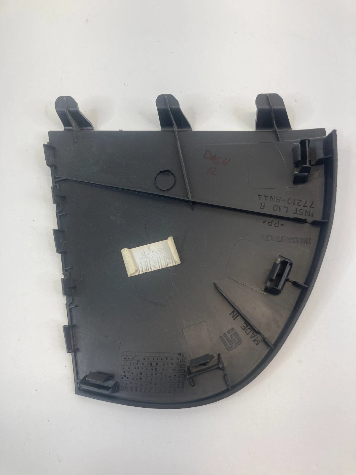 2006-2011 HONDA CIVIC RIGHT PASSENGER SIDE DASH END CAP BEZEL TRIM 77210-SNAA