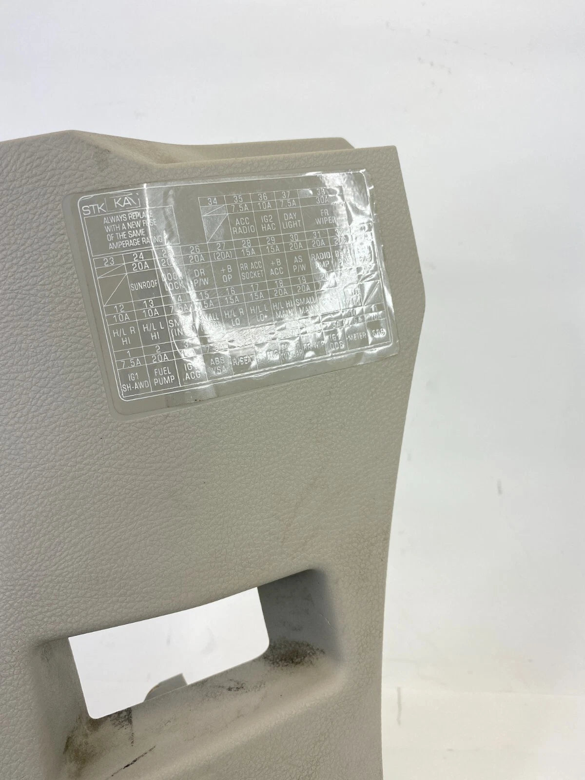 07-12 ACURA RDX LOWER DASH LEFT SIDE KICK PANEL COVER TRIM 83161-STK-A000 OEM