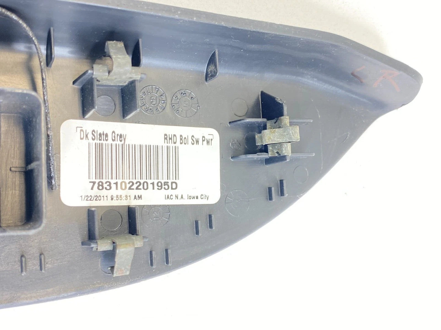 2011 2012 DODGE CALIBER REAR LEFT WINDOW SWITCH BEZEL TRIM PANEL 78310220195D