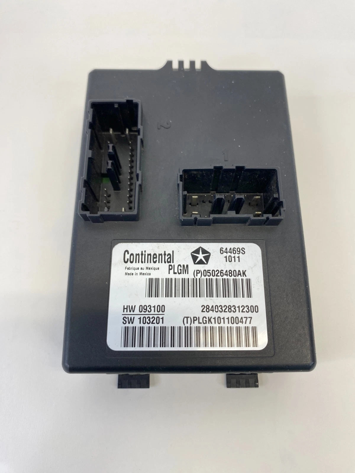 2011-2013 DODGE DURANGO TRUNK LIFTGATE CONTROL MODULE UNIT 05026480AK OEM