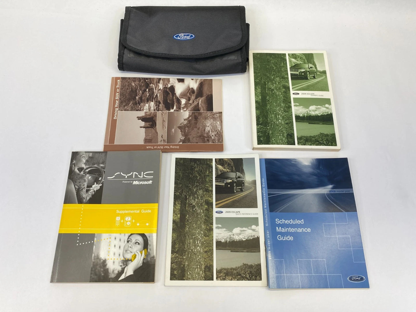 2009 FORD ESCAPE OWNER'S MANUAL GUIDE BOOK MAINTENANCE INFORMATION W/ CASE