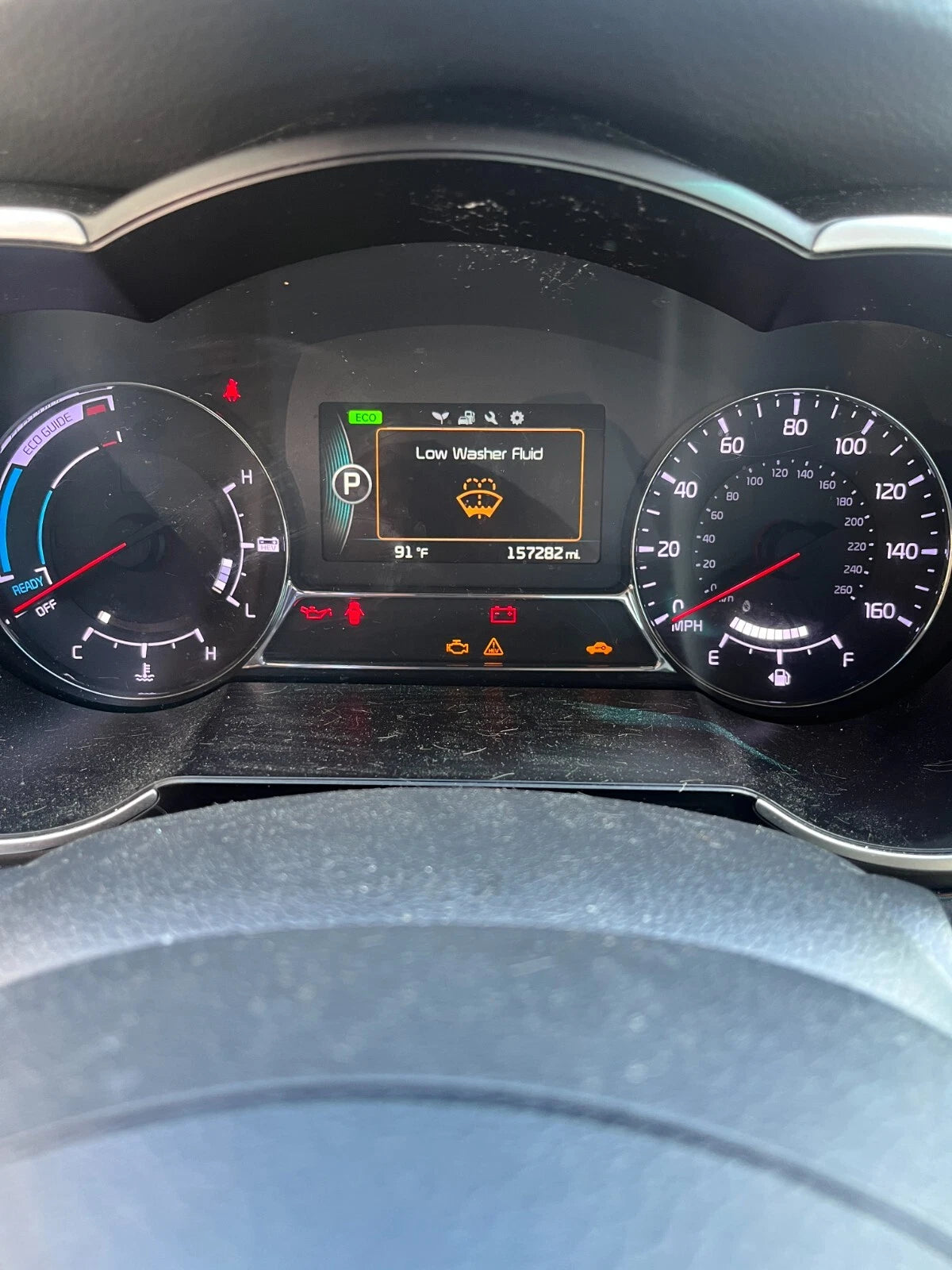 2014 2015 KIA OPTIMA HYBRID INSTRUMENT CLUSTER SPEEDOMETER GAUGES 157K MILES OEM