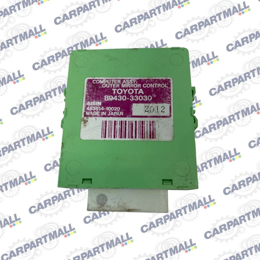 2002 2003 LEXUS ES300 MEMORY MIRROR CONTROL MODULE UNIT OEM 89430-33030