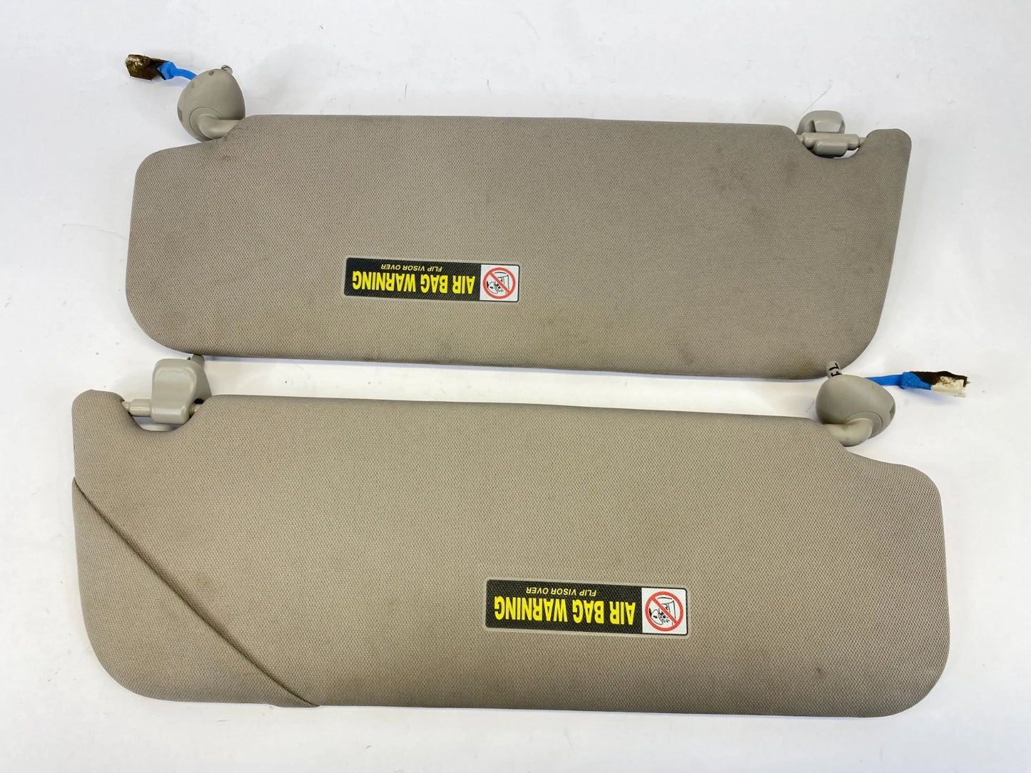 11-17 HONDA ODYSSEY W SUNROOF LEFT & RIGHT SUN VISOR SUNVISOR SET W/ LIGHT OEM