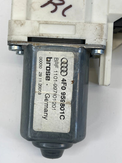 2006-2009 AUDI A6 QUATTRO REAR LEFT SIDE DOOR POWER WINDOW MOTOR 4F0959801C OEM