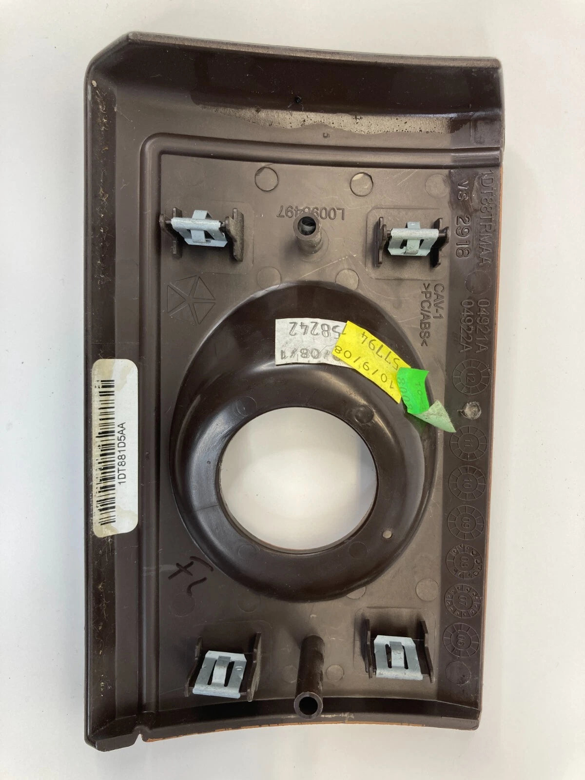2008-2010 CHRYSLER TOWN & COUNTRY DASH IGNITION SWITCH BEZEL TRIM 1DT88TRMAA OEM