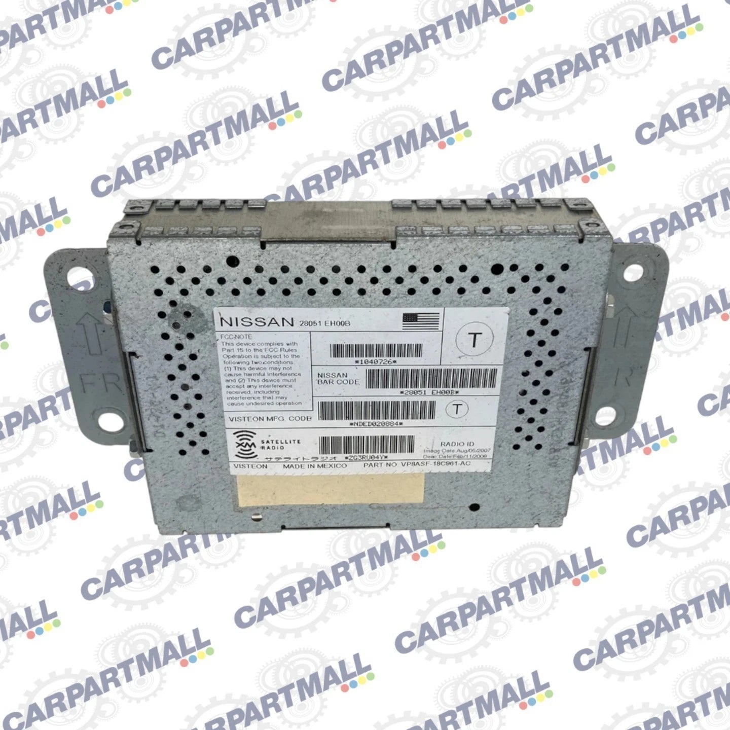 2008-2012 INFINITI FX35 SATELLITE RADIO AUDIO RECEIVER MODULE 28051-EH00B OEM