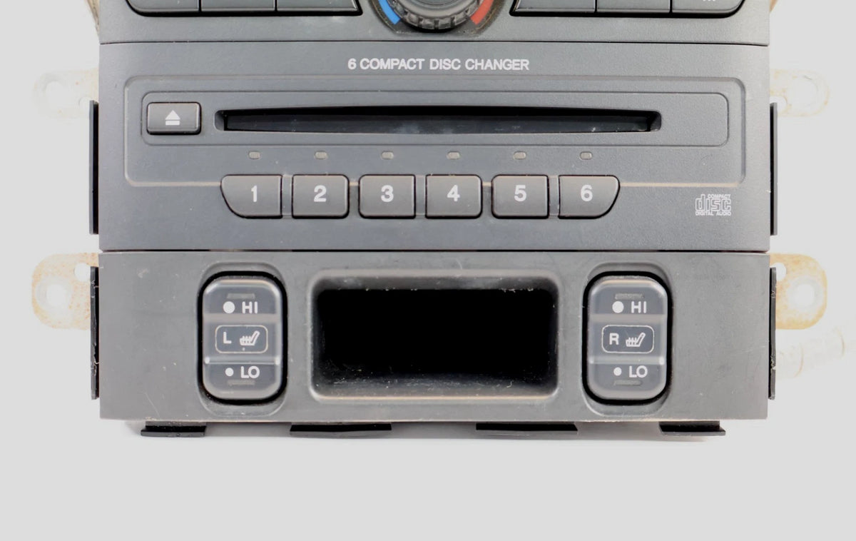 03-05 HONDA PILOT DASH AC CLIMATE CONTROL CD PLAYER RECEIVER & SEAT SWITCH PANEL