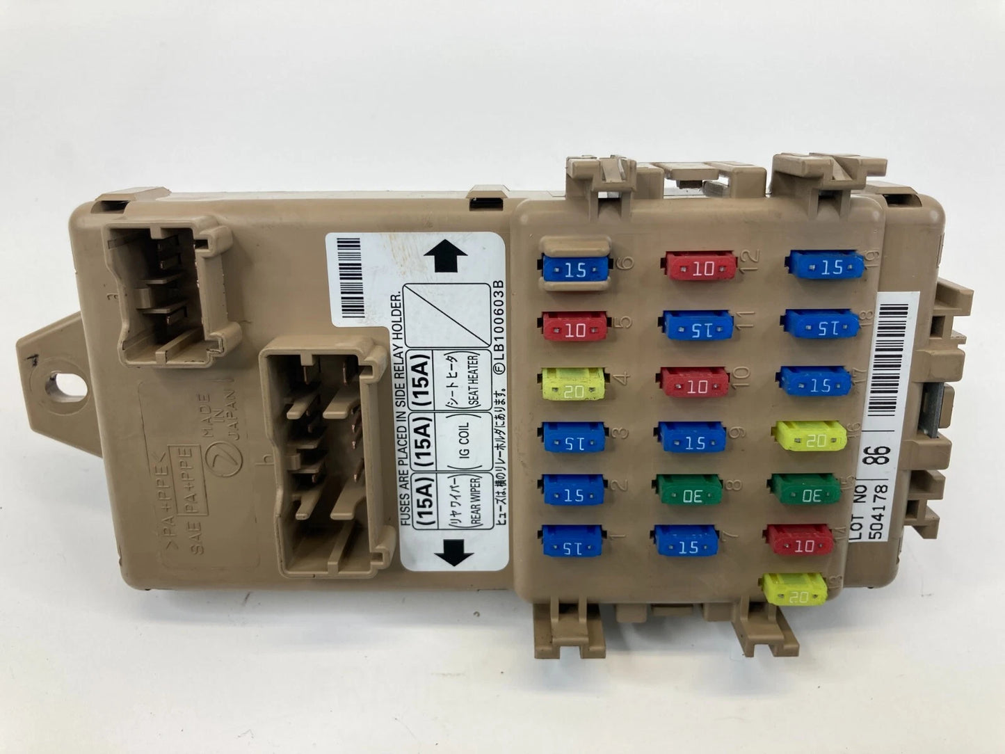 03-08 SUBARU FORESTER DASH INTERIOR FUSE RELAY BOX JUNCTION BLOCK OEM LB100603B